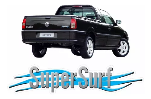 Emblema Super Surf Azul Saveiro 2003/2008 - Carblue