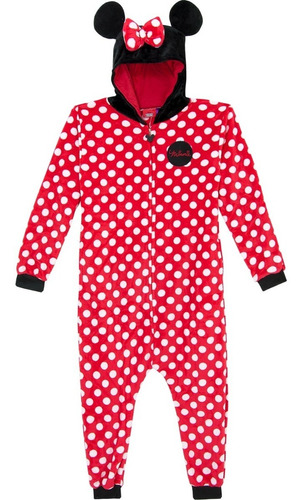 Pijama Macacão Pelúcia Minnie Kigurumi Adulto P Zonacriativa