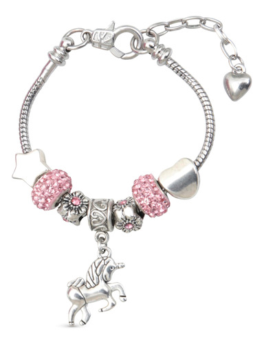 Pulsera Con Dijes De Unicornio Amitié Lane Para Niñas Con Un