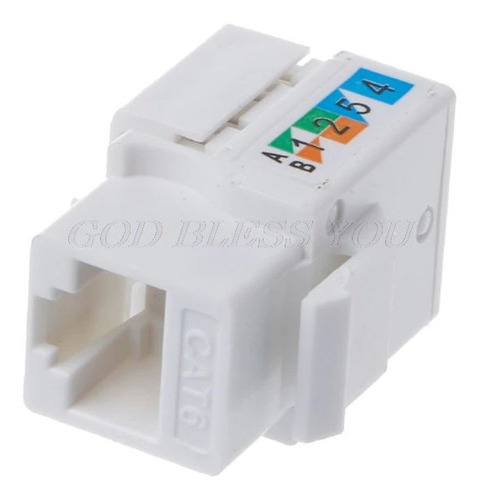 Jack Rj45 Hembra Cat 6 Tipo Keystone Para Toma Faceplate