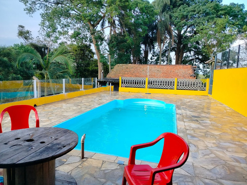 Sítio, Fazenda ,chácara Com 3 Quartos, Salão De Festa E De Jogos , Piscina E Area Verde
