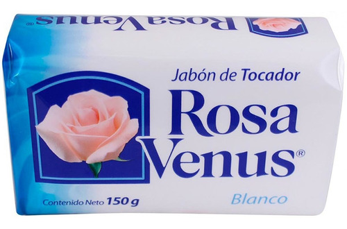Jabón En Barra Rosa Venus Blanco 150g