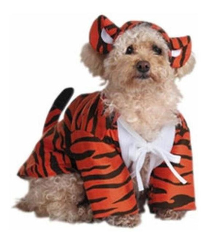 Disfraz De Tigre Talla Medium Para Perro- Halloween