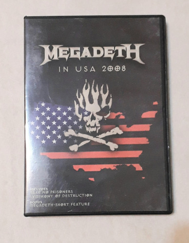 Megadeth In Usa 2008 Dvd En Vivo - Usado En Excelente Estado