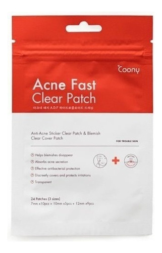 Coony Acne Fast Clear Patch 24 Parches