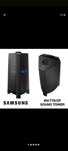 Torre De Sonido Amplificada Samsung Mt70 Por Viaje En Caja