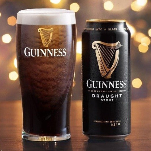 Guinness Draught Stout Nitrogenada Lata Cerveza 440 Ml