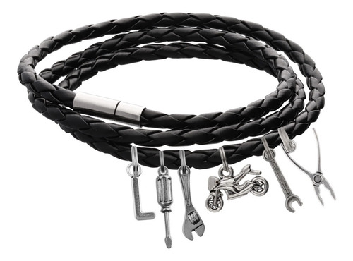 Pulsera Mecánico Motocicletas Dije Herramientas Letra  Moda