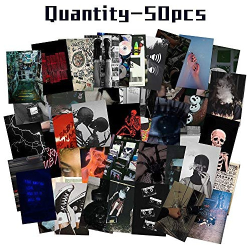 50pcs Imágenes Grunge Aesthetic, 50 Juegos De 4x6 PuLG...