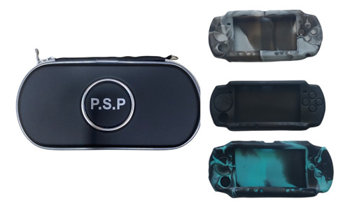 Silicona + Estuche Compatible Psp 2000/3000