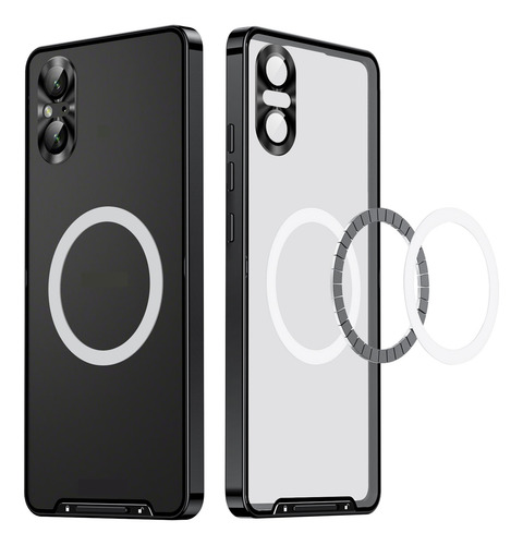 Para Sony Xperia 5 V Bisel Metálico + Funda Protectora Mate
