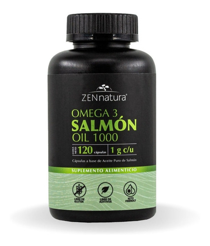 Omega 3 De Salmon 120 Cápsulas Zen Natura Sabor Sin sabor