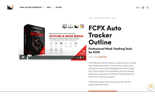 Plugin Pixel Film Studios - Fcpx Auto Tracker Outline