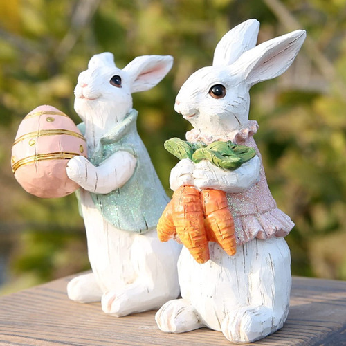 Adornos De Conejo De Pascua, Estatuas De Conejo For .