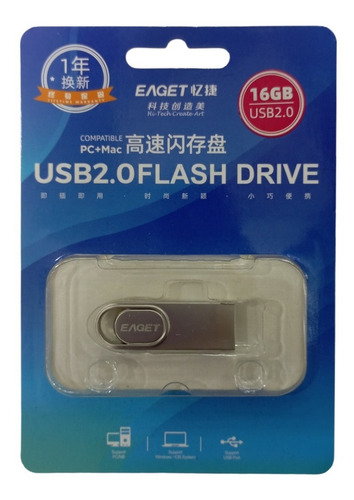 Pendrive 16gb Eaget Usb 2.0