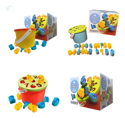 Juguetes Balde Numeros X 5