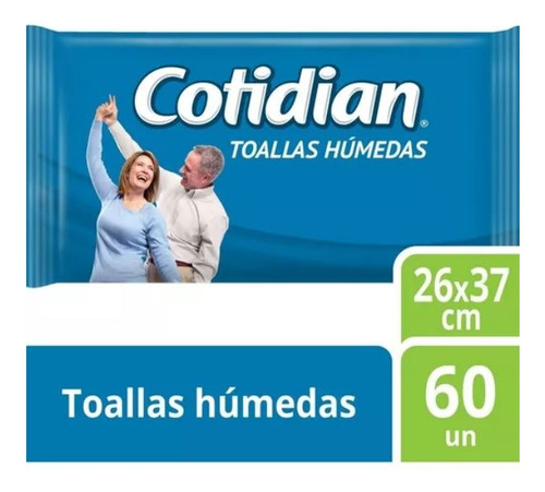 4 Paquetes Toallitas Húmedas Cotidian Aloe Vera & Vit.e 240u