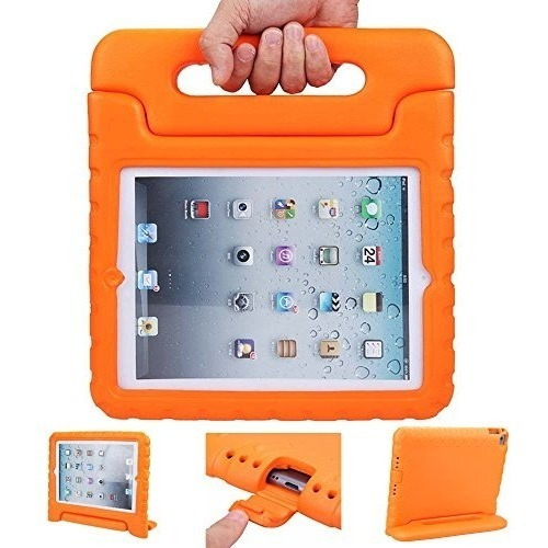 Funda Para iPad 9.7 Naranja Eva 5th & 6th iPad Air 1 & 2