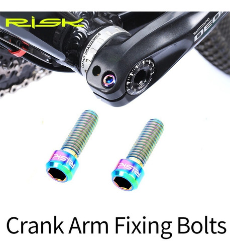 Imagen 5 de 6 de Tornillo Titanio Bicicleta Tornasol Ruta Biela Risk M6x18mm