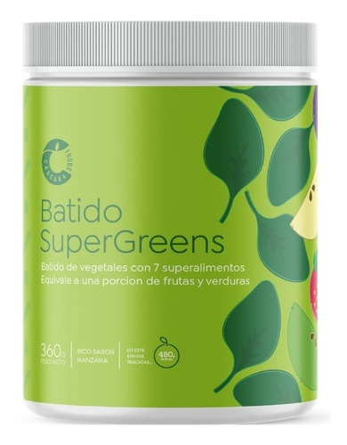 Batido Supergreens Cáscara Foods Con 7 Superalimentos