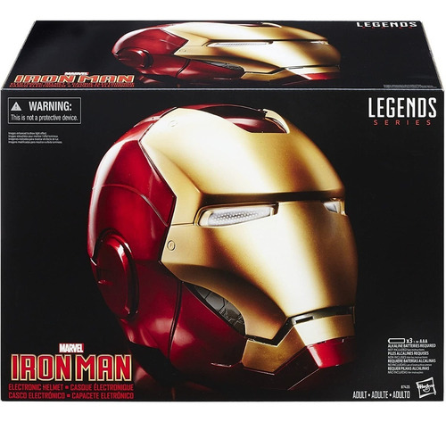Iron Man Casco Electronico Luz Sonido Marvel Legends B7435