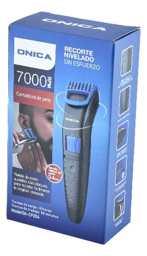 Afeitadora Y Cortadora De Pelo Profesional Onica Color Negro/azul