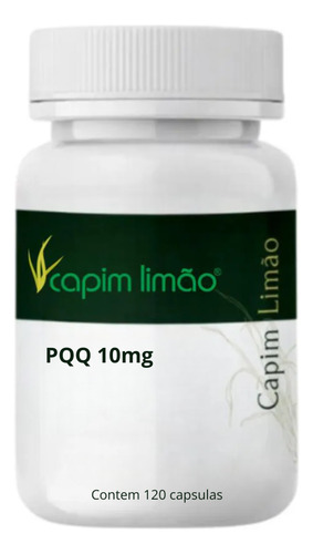 Pqq - Pirroloquilonina 10mg 120 Cápsulas Sabor Sem Sabor