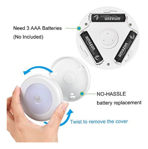 Luces Led Inalámbricas Con Sensor De Movimiento Paquete De 3