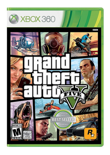 Gtav Grand Theft Auto V Xbox 360 Rockstar Games Físico