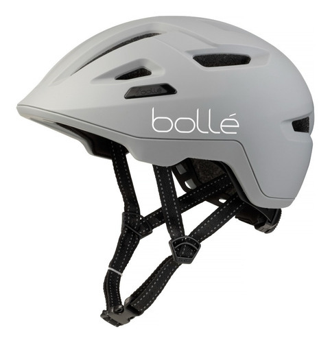 Casco De Ciclismo Bollé Stance Matte Black Color Gris Talla S