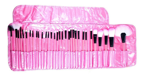 Set de 32 brochas de maquillaje Kokorox 085LP rosa