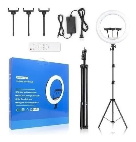 Aro Luz Led Profesional Ljj-45 45cm + Trípode 2.1m + Control