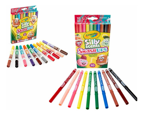 Silly Scents Crayola 20 Plumones (10 Son Con Doble Punta)