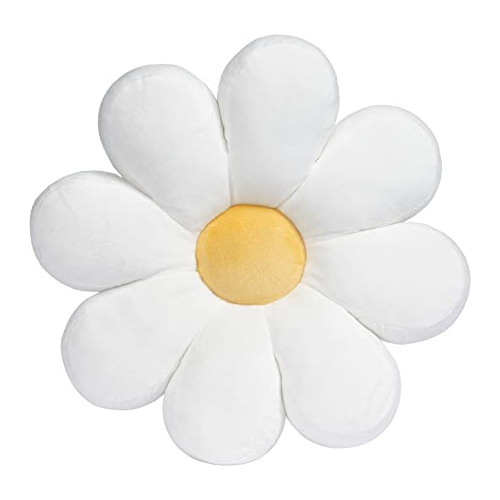 Almohada De Felpa Sweet Daisy White Flower