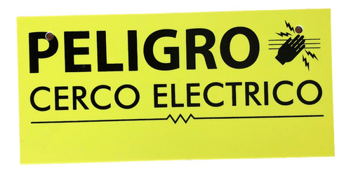 Cartel  De Advertencia  Cercas  Eléctricas.