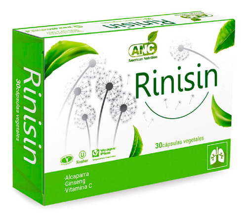 Rinisin Antialérgico Rinitis Alérgicas Natural 30 Cápsulas