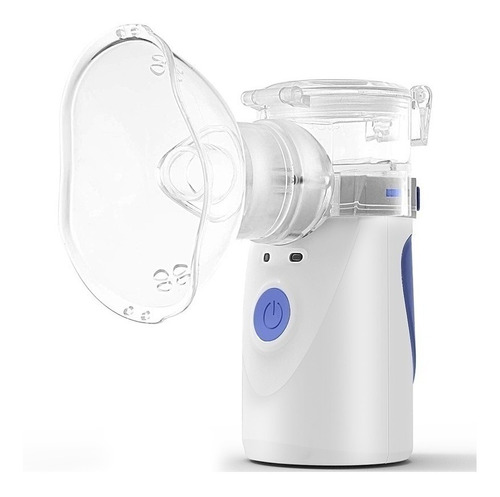 Inhalador nebulizador portátil recargable Bivolt color blanco 110V/220V
