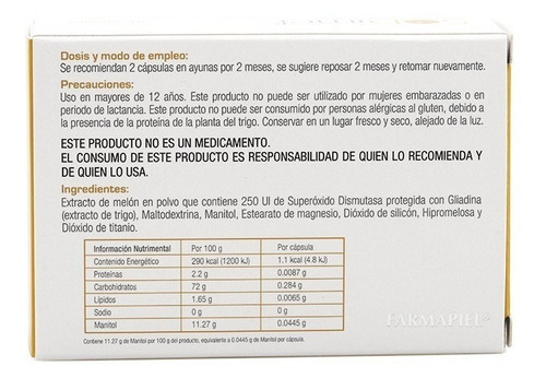 Imagen 3 de 4 de Sodimel 30 Caps Antioxidante Antienvejecimiento Antioxidante Tipo De Piel Envejecida, Sin Brillo, Afectada Por Radicales Libres, Fatiga Cronica, Envejecimiento Prematuro Y Acelerado
