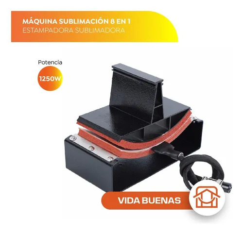 Máquina De Sublimación Para Estampadora Sublimadora 8 En 1