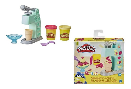 Play Doh Mini Heladería Con Accesorios Y Masilla Moldeable