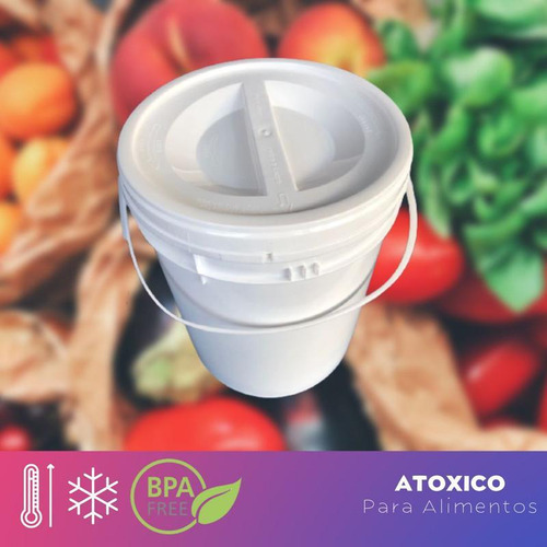 Balde Para Agua Mineral 12 Litros E Tampa Rosca