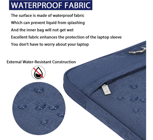 Bolso Para Notebook V Voova, Con Correa, 16 Pulgadas, Blu...