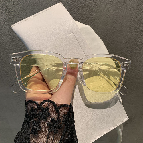 Light Blue Sunglasses Korean Style Women's Fashion