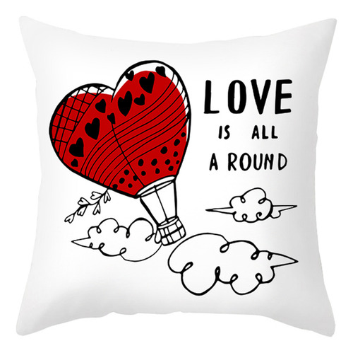 Funda De Almohada C Pillowcase De Algodón Para El Día De San