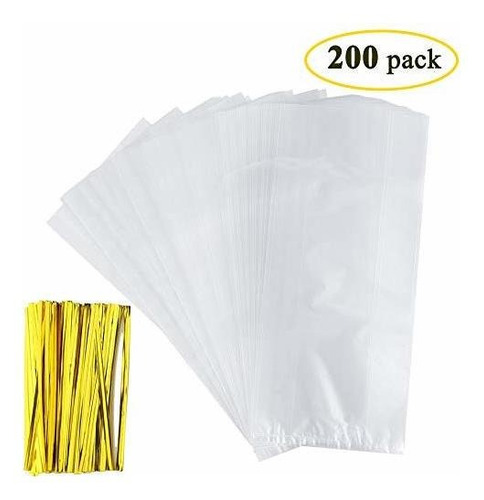 Imagen 2 de 3 de Bolsas De Pan De Pan Benail De 200 Unidades Con Nudos Gratis