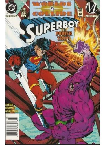 Revista Comic Superboy Worlds Collide 6 