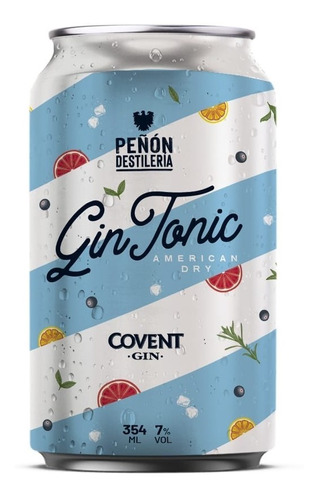 Gin Tonic Six Pack - Lata X 354ml - Peñón Del Aguila