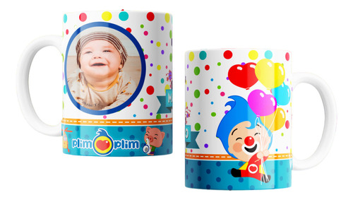 Tazas Plásticas Personalizadas Payaso Plim Plim #41