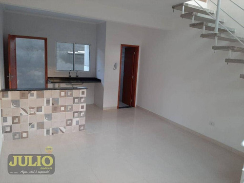 Entrada A Partir De R$ 20 Mil E Saldo Financiado!sobrado Com 2 Suítes, 68 M² Por R$ 204.000 - America - Mongaguá/sp - So0862