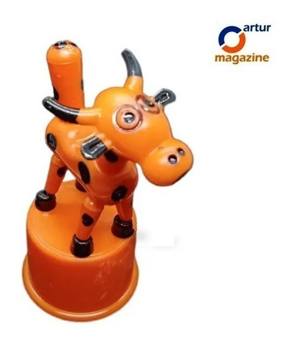 Kit 12 Brinquedo Dançante Vaquinha Agro Mole Mole Plástico